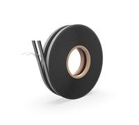 CRINSTON ® Aislante Térmico Ventanas y Puertas | 10 X 6 mm - 2 Rollos de 4M - TOTAL 8 M | Cinta Selladora Espuma Alta Densidad - Burlete Adhesivo - Evita el Frío,Corrientes de Aire,Ruido,Anticolisión.