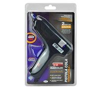 CRISCOLOR Pistola Silicona, Brico Plus con Interruptor, barra de silicona, pistola de pegamento, pistola de silicona para manualidades, manualidad, seguro manualidad, infantil,