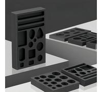 Crisol de grafito de alta pureza for fundir oro y plata - Resistente al calor hasta 3000 ℃ con mango - 1 pieza(15-hole combination)