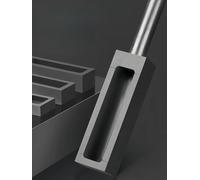 Crisol de grafito de alta pureza for fundir oro y plata - Resistente al calor hasta 3000 ℃ con mango - 1 pieza(With handle 2000g)