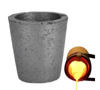 Crisoles para derretir metal - Grafito de carburo de silicio | Herramienta de molde de de horno resistente a altas temperaturas | Olla de refinación y fusión de metal para garaje, taller