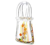 Cristal Art Escultura de Peces - Claro - Altura 30 cm - Cristal - Forma de Bolso - Figura Decorativa