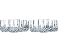 Cristal D'Arques Paris Longchamp - 6 vasos bajos de 32 e Kwarx - Brillo, transparencia y alta resistencia - Molduras icónicas - Fabricado en Francia (Paquete de 2)