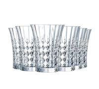 Cristal D'Arques Vasos de Agua de Cristal Lady Diamond 36 cl Juego de 6