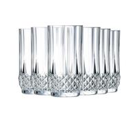 Cristal D'Arques Vasos de Agua de Cristal Longchamp 28 cl Juego de 6