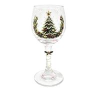 Cristalería de Navidad, transparente, reutilizable, Papá Noel, muñeco de | Vaso de Navidad de cristal de 18,3 x 6 x 6 cm para cócteles, jugos, té y agua, adecuado para el hogar, cocina