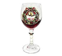 Cristalería de Navidad, transparente, reutilizable, Papá Noel, muñeco de | Vaso de Navidad de cristal de 18,3 x 6 x 6 cm para cócteles, jugos, té y agua, adecuado para el hogar, cocina