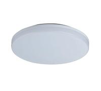CristalRecord Aplique exterior LED Aspen Redondo 28X5CM 18W 1800LM 4000K IP54 Policarbonato, Plafón de techo de exterior Blanco