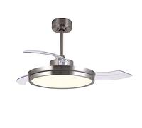 CristalRecord - Ventilador DC Areca níquel LED 48W CCT - CR 85-298-48-002