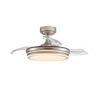 Cristalrecord ventilador led aspas plegables moss mini níquel 46w 552