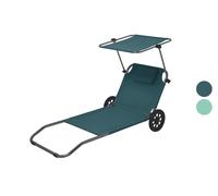 CRIVIT Tumbona de playa y carrito de transporte