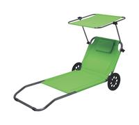CRIVIT Tumbona de playa y carrito de transporte (Grün)