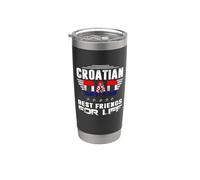 Croatian Dad Best Friends For Life Funny For Fathers Daddy Vaso térmico de acero inoxidable de doble pared
