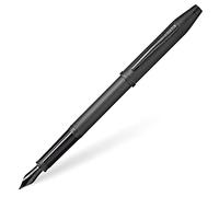Cross AT0086-132FJ Pluma Estilográfica Century II Plumín Punto Fino Micro Ranurado con Detalles en PVP, Negro Mate