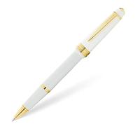 Cross AT0745-10 Bolígrafo Roller Ball Bailey Light con Detalles Bañados en Oro, Blanco