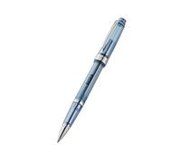 Cross Bailey Light 8562-1 - Bolígrafo (tinta translúcida, grosor de trazo M, tamaño mediano, indeleble, con tapa, paquete de regalo), color azul marino y cromado