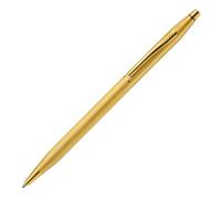 Cross Classic Century - Bolígrafo chapado en oro de 23 quilates con diseño de diamante grabado chapado en oro de 23 quilates