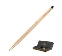 Cross Classic Century - Bolígrafo recargable de metal de acción giratoria de edición limitada con citas chapadas en oro de 23 quilates, bolígrafo mediano, incluye caja de regalo premium y cartucho