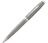 Cross Pluma Esferográfica Gris Grafito Con Borde Cromado Punta Mediana