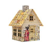 Crottendorfer - Caseta de incienso (metal, incluye soporte para velas de incienso, tamaño M, medidas: 7,2 x 7,8 x 9,8 cm), diseño de Hansel y Gretel, fabricado en Alemania