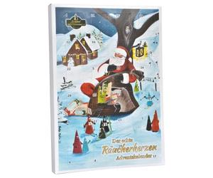 Crottendorfer - Conos de incienso originales - Calendario de Adviento con 24 conos de incienso - Diseño de Papá Noel y las vacaciones de invierno - Fabricado en Alemania