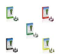Crottendorfer Räucherkerzen Juego de 5 unidades, abeto, musgo del bosque, miel, sándalo e incienso, 120 unidades, tamaño M, fabricado en Alemania