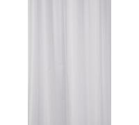 Croydex Cortina de Ducha de Tela Blanca Lisa Resistente al Agua, Lavable a máquina, 1800 x 1800 mm
