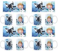 Crunchyroll - Spy x Family - Animales marinos - Taza/taza 320 ml - Original & Licencia (Paquete de 4)