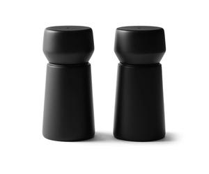 Crushgrind Set de molinillos de sal y pimienta Amsterdam Black. FSC beech. 2 piezas
