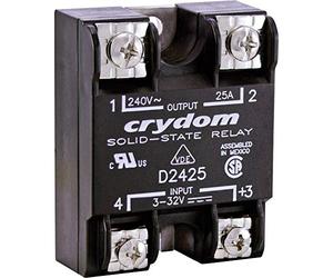 CRYDOM Relé de Semiconductores D2410 10A Voltaje de Contacto (Máx.): 280 V/AC a la conmutación cero voltaje 1 pc(s