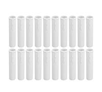 Cryfokt 20 Piezas Simulación de Gota de Cera, Fundas para Velas de 4 Pulgadas, Fundas para Candelabro E12, Base de Candelabro