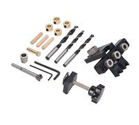 Cryfokt 3 in 1 Pocket Hole Jig Kit Durable Aluminum Alloy Woodworking