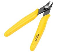 Cryfokt Alicates Diagonales de 5", Pinzas de Corte Lateral Duraderas, Herramienta Cortadora de Alambre de Alta Precisión para Trabajos Eléctricos, Acero Al Cromo Vanadio