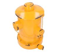Cryfokt Bote de Basura para Boca de Incendios, Cubo de Basura de Estilo Industrial Retro Decorativo único para el Hogar, Jardín, Interior y Exterior, Hierro, 12,6x12x15,75 Pulgadas, 1 Unidad (YELLOW)
