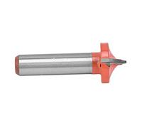 Cryfokt Brocas de Enrutador CNC para Carpintería, Cuerpo de Acero de Calibre 45, Hoja de Carburo de Tungsteno con Revestimiento de PTFE, Vástago Redondo de 8 Mm, Diseño Antirretroceso, Broca para