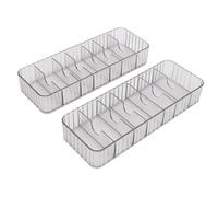 Cryfokt Caja de Cables Transparente, Organizador Electrónico Resistente para Oficina en Casa, 2 uds., con 20 Bridas