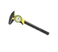 Cryfokt Calibrador Vernier con Esfera de Plástico, Herramienta de Medición Profesional para Medir un Rango de 0-150 Mm, Resistencia Al Desgaste, Uso Duradero, Cómodo de Transportar, Utilizado
