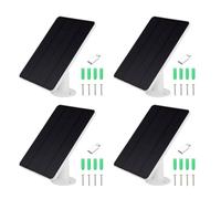 Cryfokt Cargador de Panel Solar de Alta e 4 Piezas para Cámara de Seguridad Exterior Arlo Pro 6/6 XL, Resistente a la Intemperie con Soportes Ajustables, Cable de 9,8 Pies