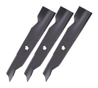 Cryfokt Cuchillas de Corte Alto para Cortacésped de 48 Pulgadas, Paquete | Orificio central en estrella, para tractor de giro cero con plataforma de 48 pulgadas, reemplaza a 173920 180054,