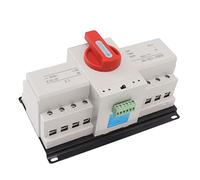 Cryfokt Interruptor de Transferencia Automática de Doble Potencia, 125 A 400 V CB Clase ATS con Modo de Operación Manual Automático Protección contra Sobrecarga de Cortocircuito para el Edificio de