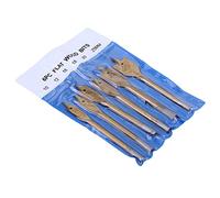 Cryfokt Juego de Brocas de Pala para Carpintería de 6 Acero con Alto Contenido de Carbono de 10-25 Mm para Taladros Manuales Eléctricos