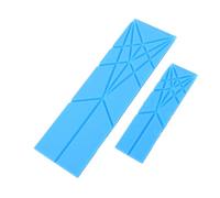 Cryfokt Juego de Cucharas Medidoras Planas de 2 Cucharas Medidoras Plegables Multifuncionales Magnéticas 3 en 1 para Uso en la Cocina Material PP Duradero (BLUE)