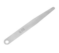 Cryfokt Juego de Galgas de Espesores, Herramienta de Medición Métrica de Acero Inoxidable Duradera de 5 Piezas para Espacios de Precisión de 0,08 Mm y 0,1 Mm (0.08)