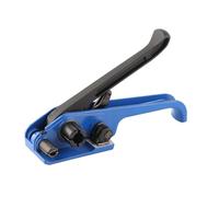 Cryfokt Juego de Herramientas de Flejado Tensor y Sellador de Acero, Equipo Portátil para Cinta de Plástico PET de 16~19mm, Sujeción Fuerte para Trabajadores