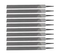 Cryfokt Lima Plana T12 de Acero Al Carbono, Herramienta Manual de Alta Resistencia, 250 Mm, for Trabajos de Limado y Ajuste (Bien 10PCS)