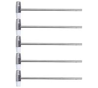 Cryfokt Martillo de Doble Cabeza Mini 5 Piezas de Acero Inoxidable y Nailon Duradero para Joyas, Relojes, Manualidades de 6,5 Pulgadas