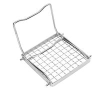 Cryfokt Mini Parrilla Plegable Portátil de Acero Inoxidable para Barbacoa Al Aire, Picnics, Viajes, Acampada, Plata