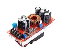 Cryfokt Módulo Convertidor Boost Eficiente de 1200 W con Ventilador de Refrigeración para Luces LED de Alta Potencia y Paneles Solares