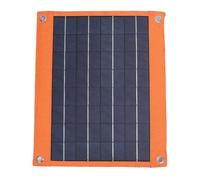 Cryfokt Panel Solar, Células Monocristalinas de 20 W, Salidas Duales USB A USB C, Panel Solar Portátil, Monocristalino con Soporte para Acampar Al Aire Libre, Energía de Emergencia en el Hogar