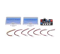 Cryfokt Placa Controladora de Medidor VU con Retroiluminación Ajustable | Indicador de nivel de Audio azul ABS, Kit de bricolaje para estudio de grabación, amplificador de coche, mezclador